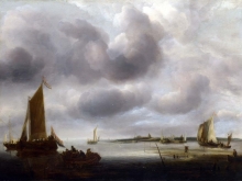 212/cappelle, jan van de - a coast scene